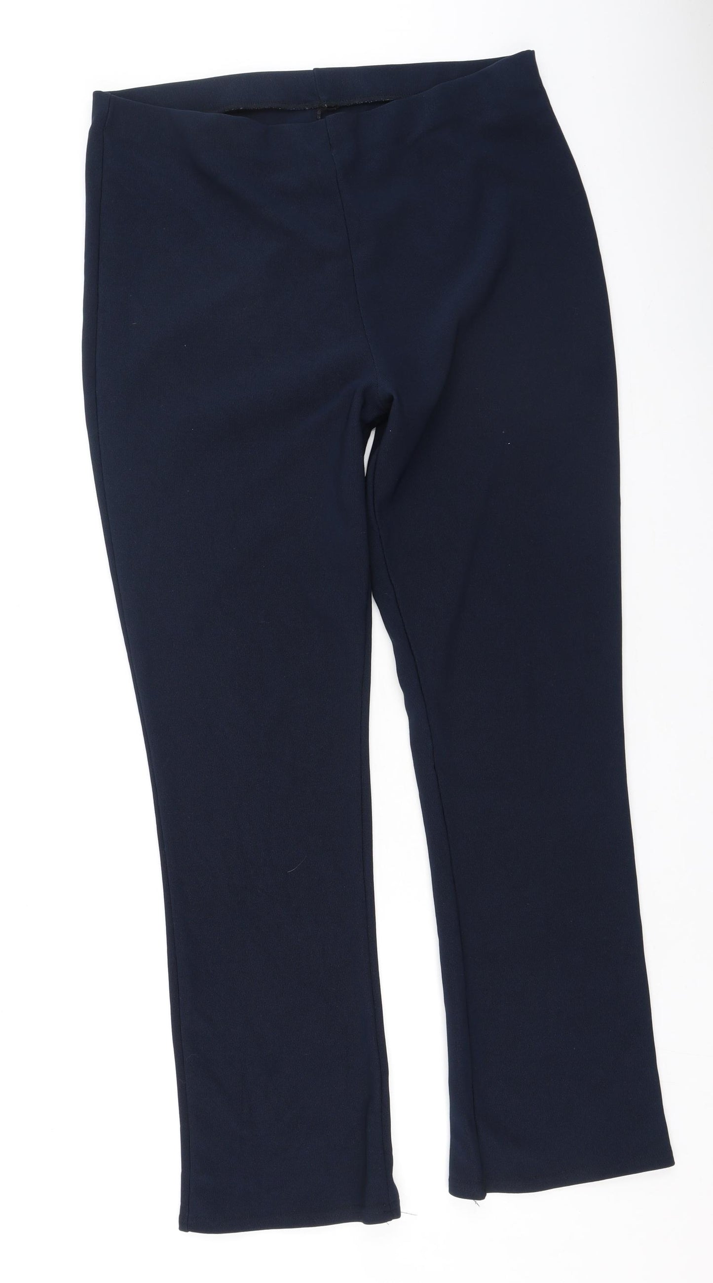 Preworn  Womens Blue  Polyester Jegging Trousers Size 16 L30 in Regular