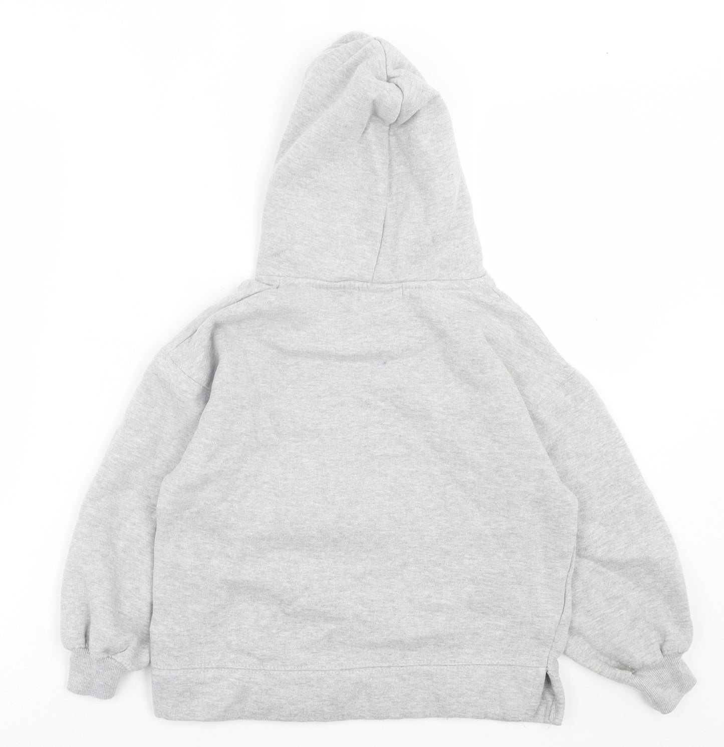 Zara Boys Grey  Cotton Pullover Hoodie Size 10 Years  Pullover