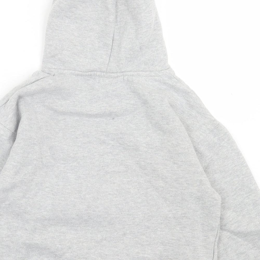 Zara Boys Grey  Cotton Pullover Hoodie Size 10 Years  Pullover