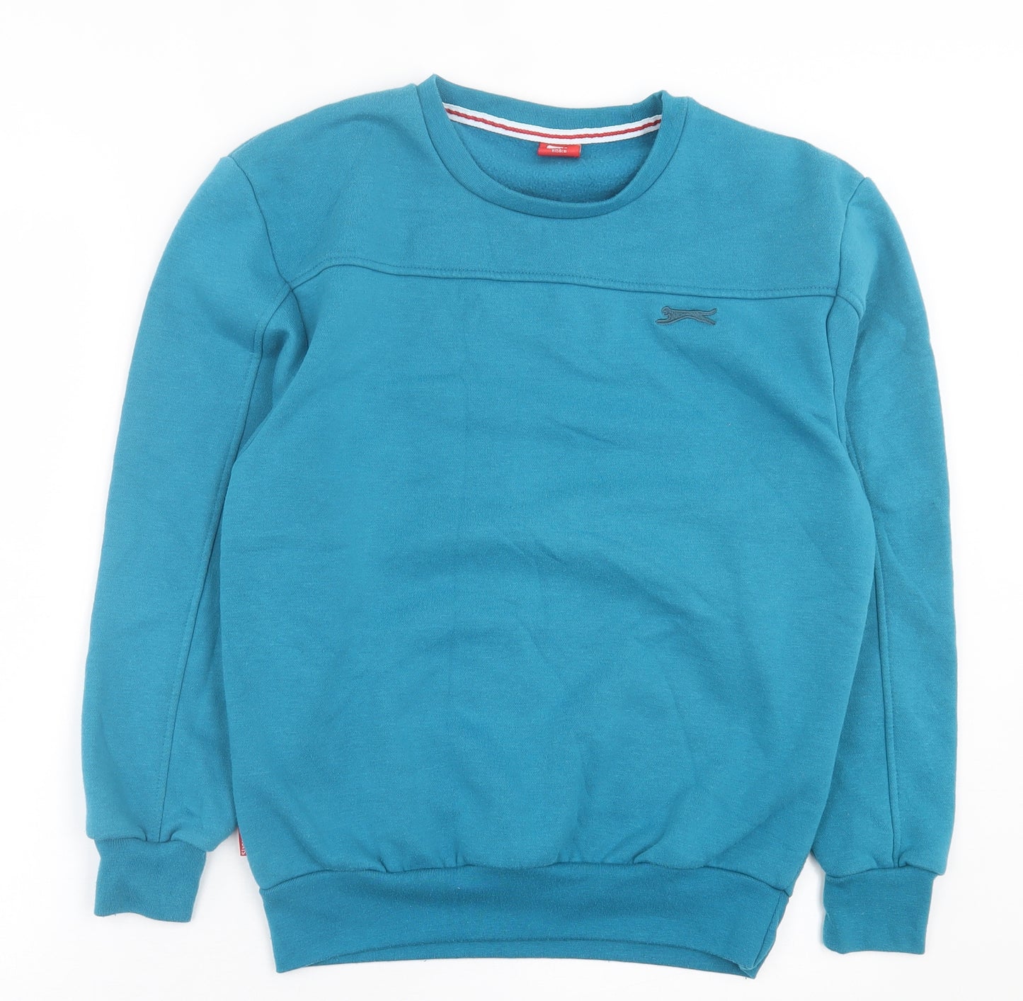 Slazenger Boys Black  Cotton Pullover Sweatshirt Size 13 Years  Pullover