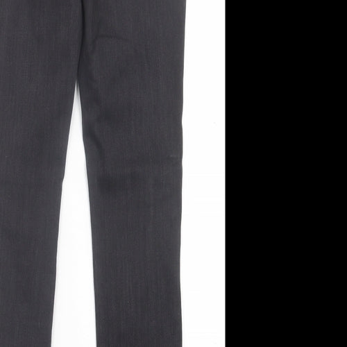 NEXT Womens Black  Cotton Jegging Trousers Size 12 L28 in Regular