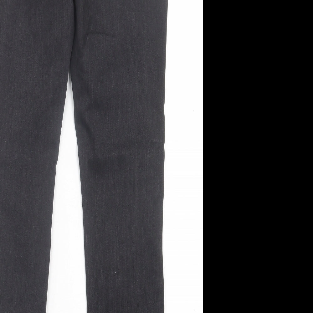 NEXT Womens Black  Cotton Jegging Trousers Size 12 L28 in Regular