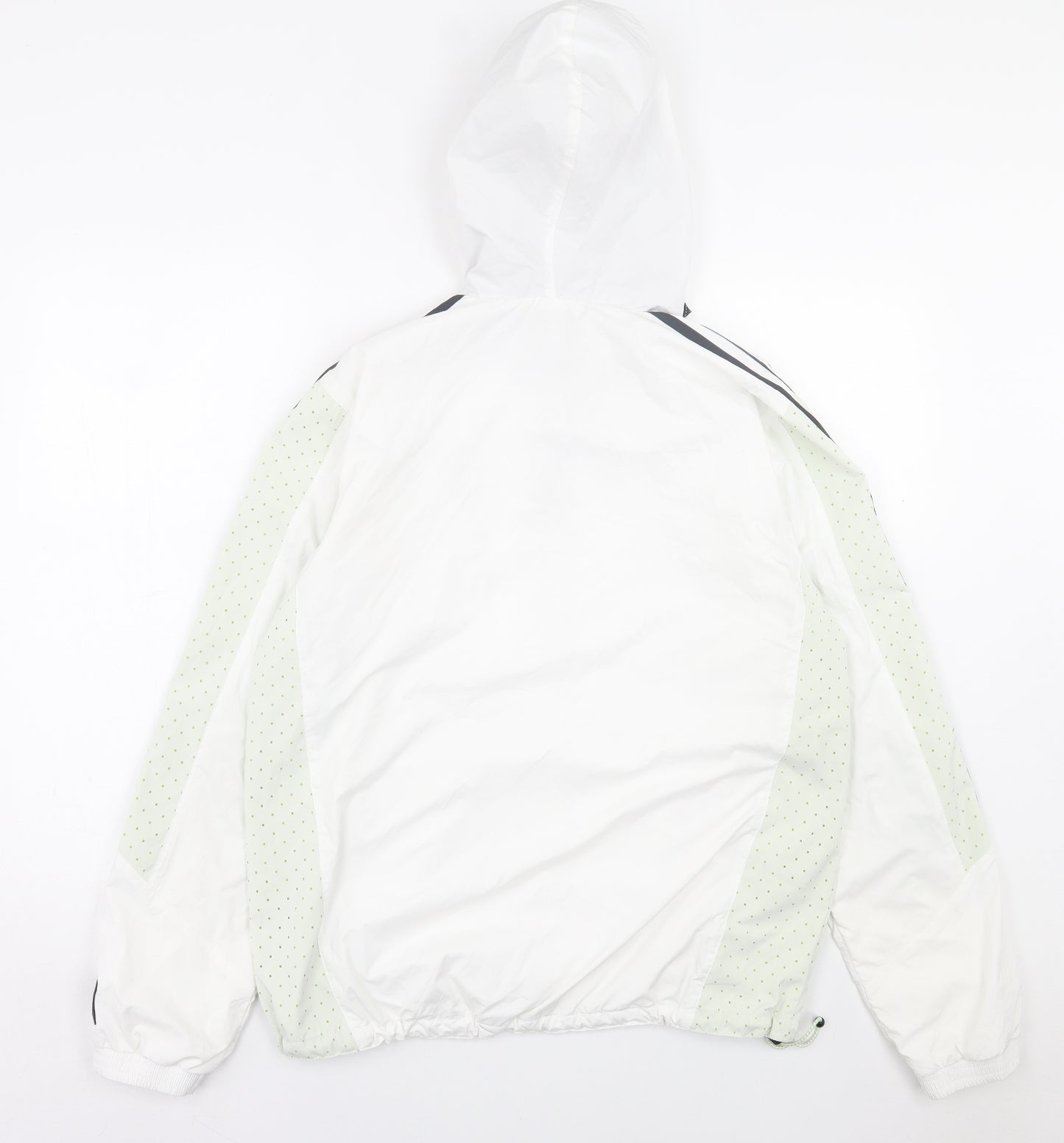 adidas Mens White Striped  Jacket  Size M  Zip