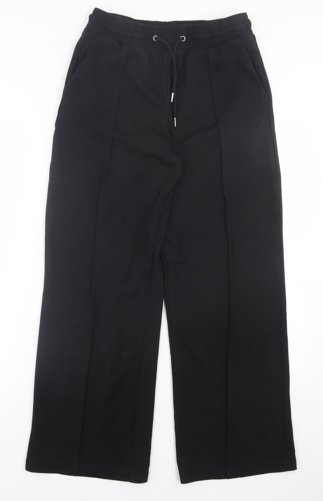 George Womens Black  Polyester Jogger Trousers Size 12 L28 in Regular Tie