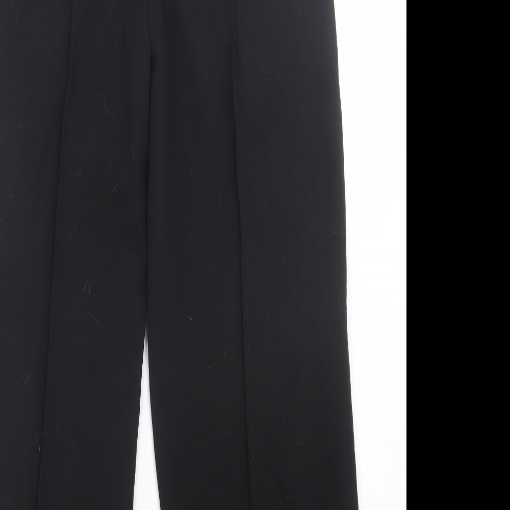 George Womens Black  Polyester Jogger Trousers Size 12 L28 in Regular Tie