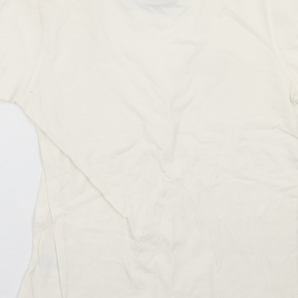 FILA Womens Ivory  Cotton Basic T-Shirt Size XS Crew Neck