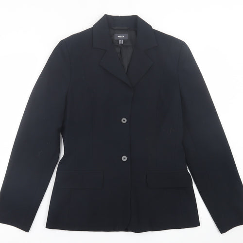 Mexx Womens Blue  Polyester Jacket Suit Jacket Size 10