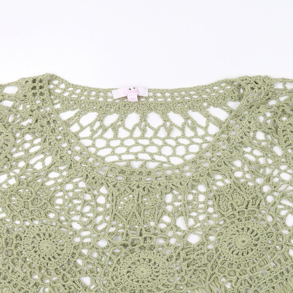 julipa Womens Green  Polyester Kimono Tank Size 20 Scoop Neck