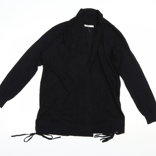 George Womens Black Collared  Viscose Cardigan Jumper Size 8