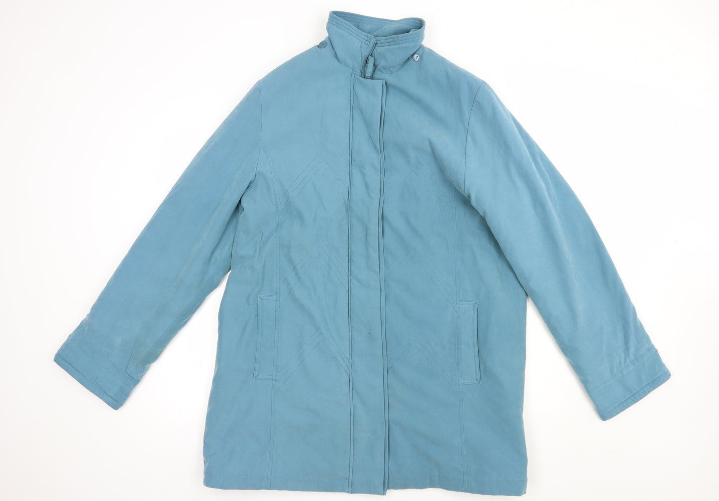 Klass Womens Green   Parka Coat Size L  Zip