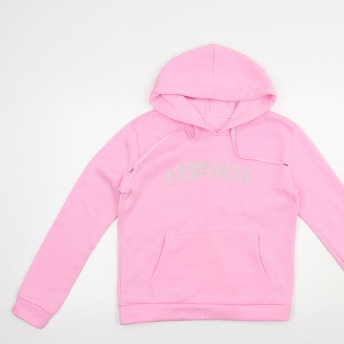 SheIn Womens Pink  Polyester Pullover Hoodie Size M  Pullover