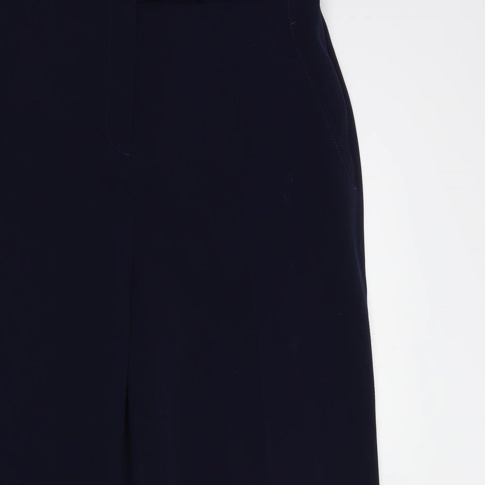 NEXT Womens Black  Polyester Dress Pants Trousers Size 14 L29 in Regular Button