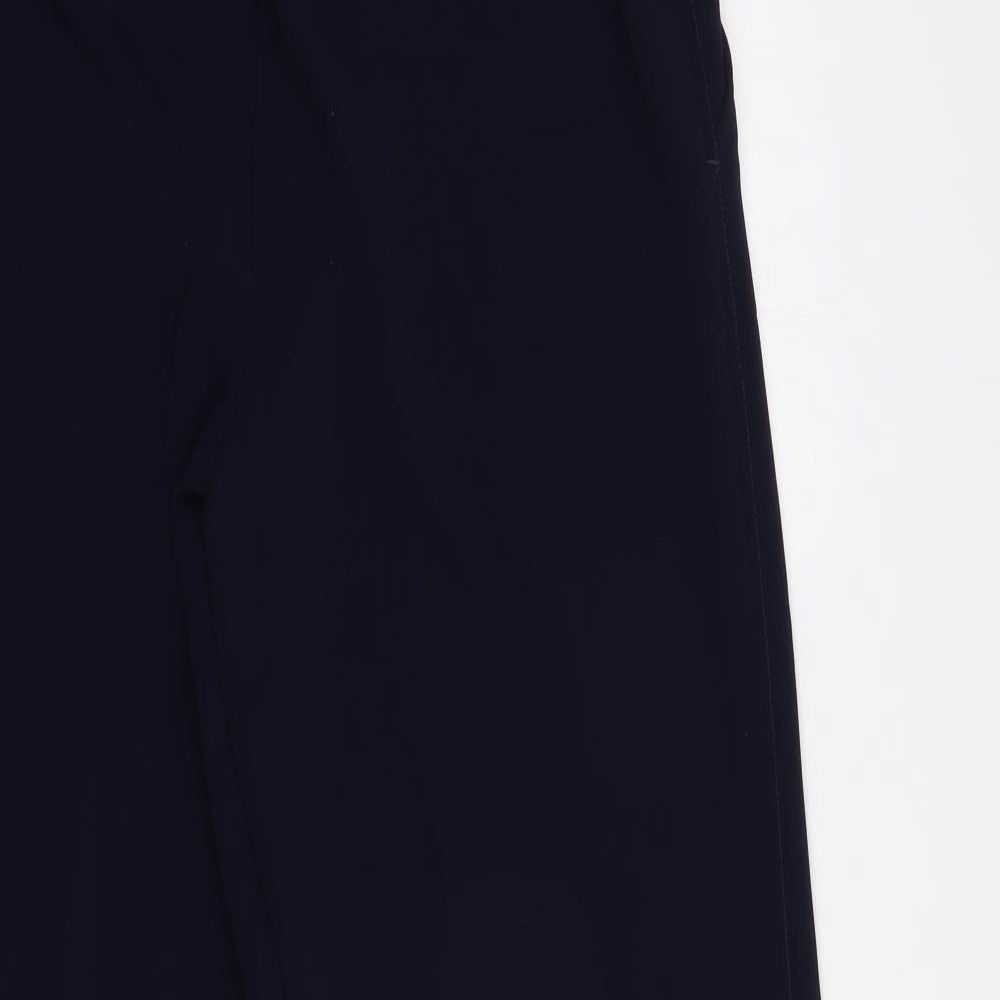 NEXT Womens Black  Polyester Dress Pants Trousers Size 14 L29 in Regular Button