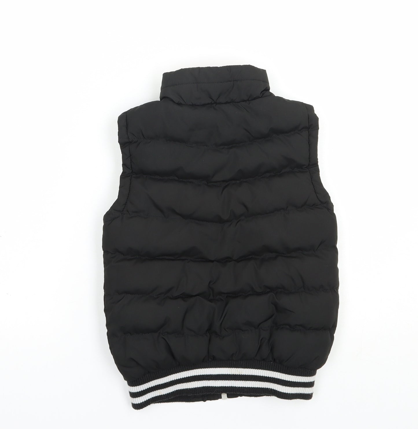 Azzurri Girls Black   Gilet Waistcoat Size 4-5 Years  Zip
