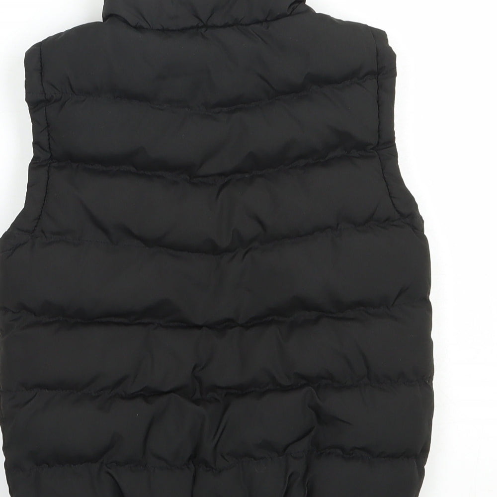 Azzurri Girls Black   Gilet Waistcoat Size 4-5 Years  Zip