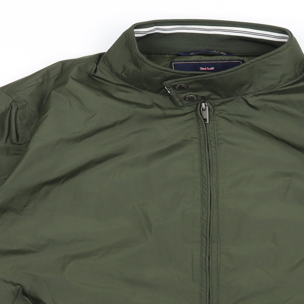 Harvey & Jones Mens Green   Bomber Jacket Jacket Size 2XL  Zip