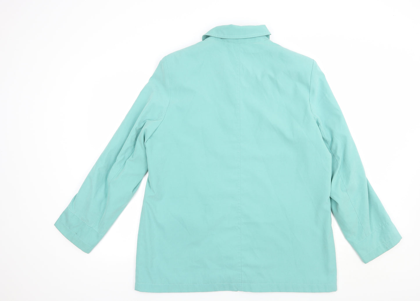 EWM Womens Green   Pea Coat Coat Size 16  Snap