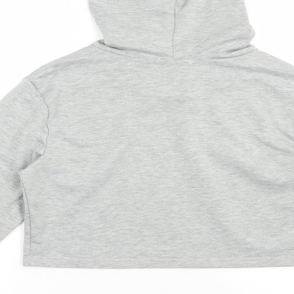 SheIn Womens Grey  Polyester Pullover Hoodie Size XS  Pullover - Friends