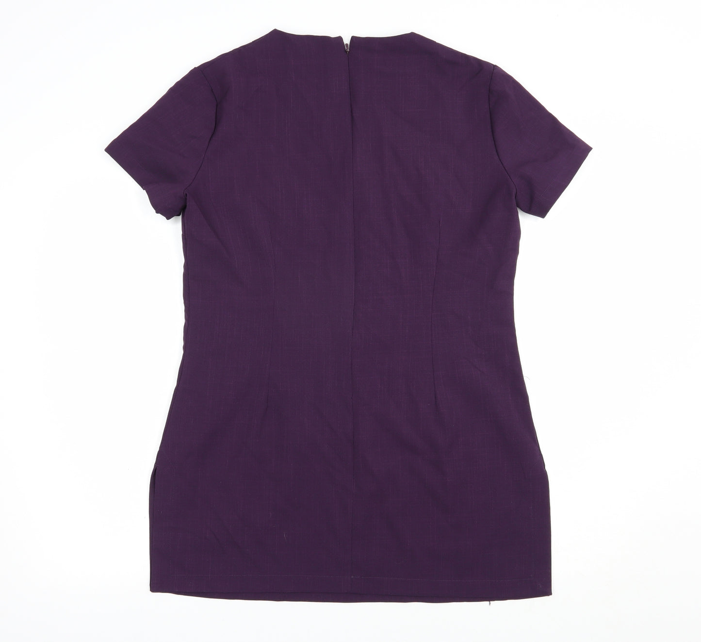 La Beeby Womens Purple  Polyester Tunic Blouse Size 14 V-Neck