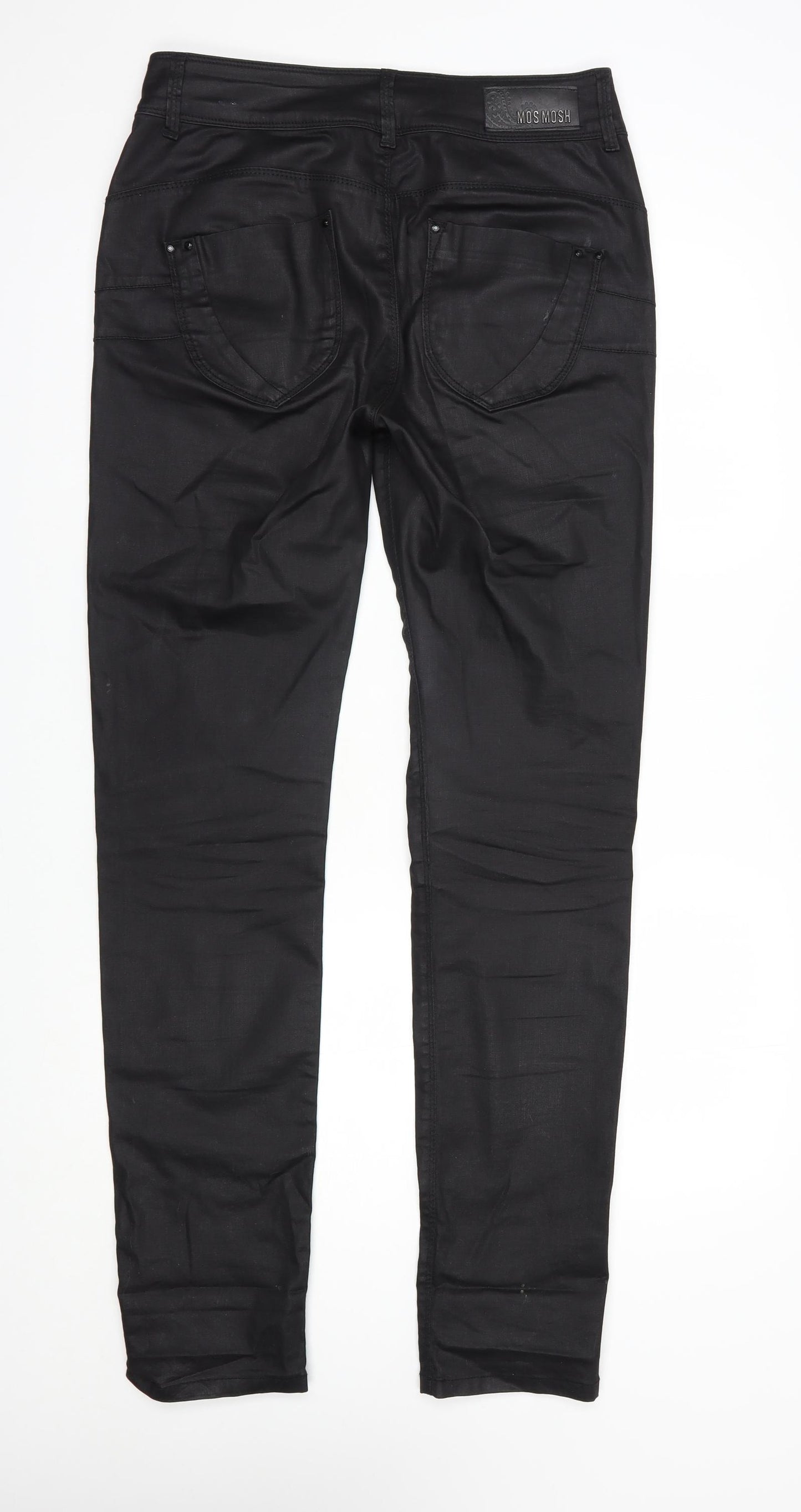 mos mosh Womens Black  Polyester Skinny Jeans Size 31 in L33 in Regular Button - Coated