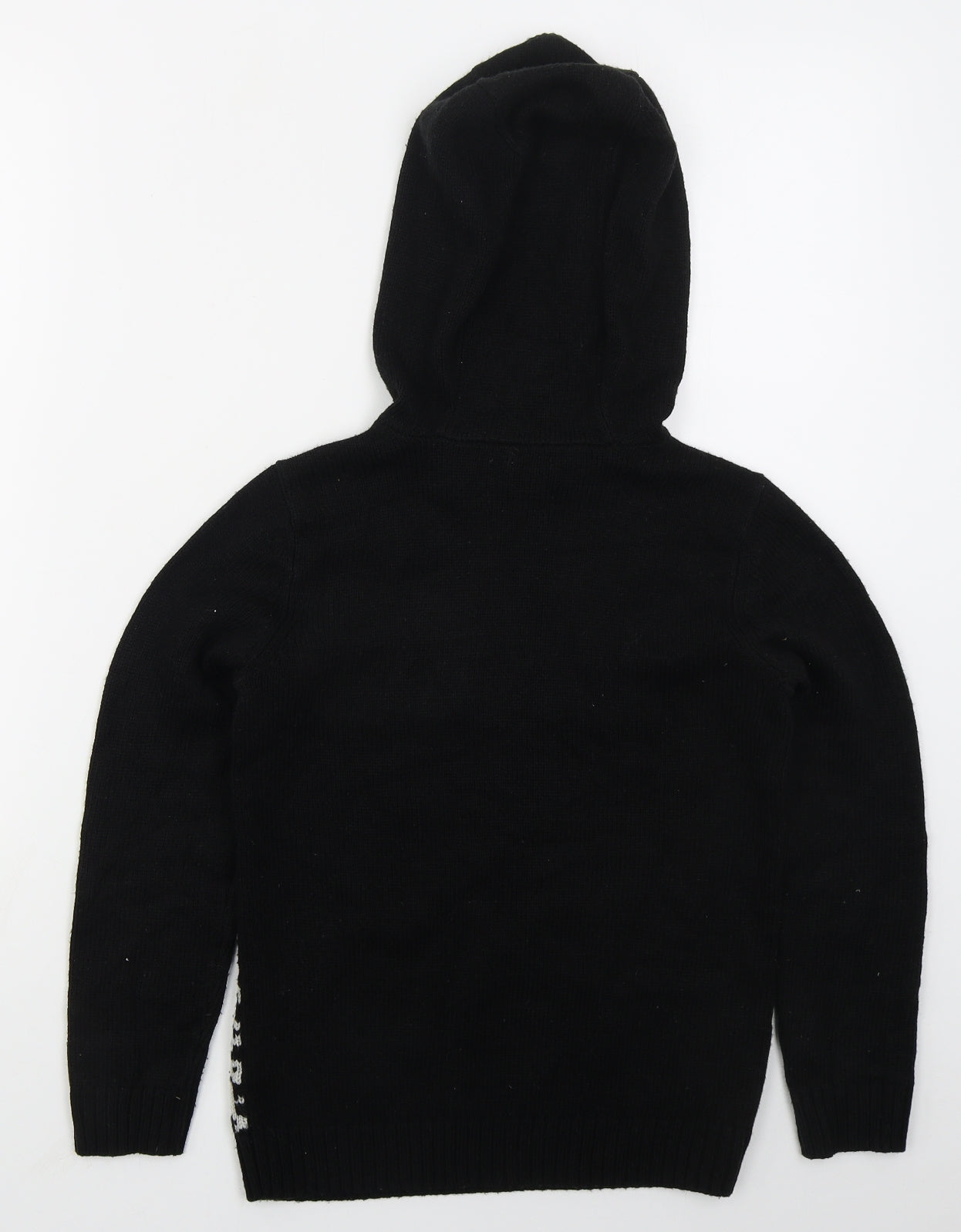 F&F Boys Black  Acrylic Pullover Hoodie Size 9-10 Years  Pullover - Gamer