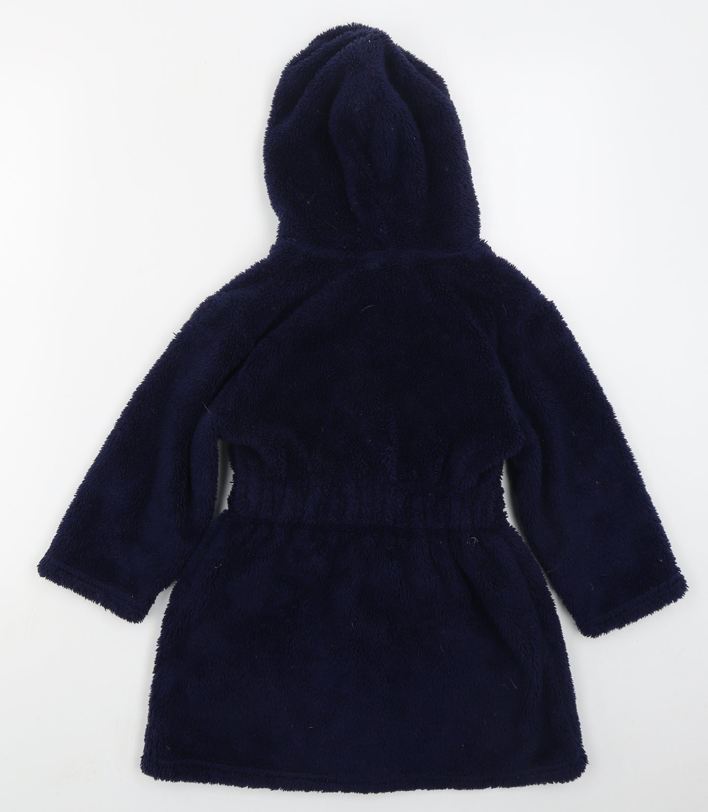 George Boys Blue Solid Polyester  Robe Size 4-5 Years  Tie