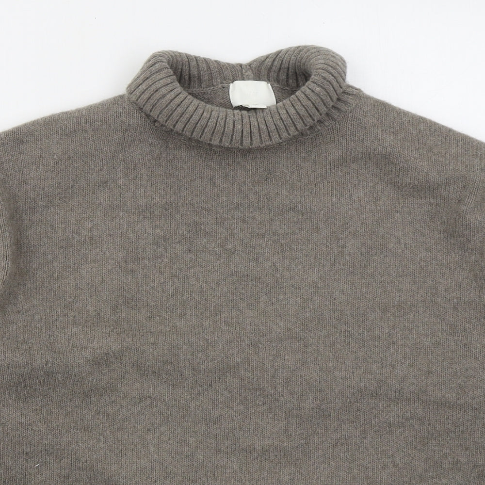 H&M Womens Grey Roll Neck  Polyester Pullover Jumper Size L