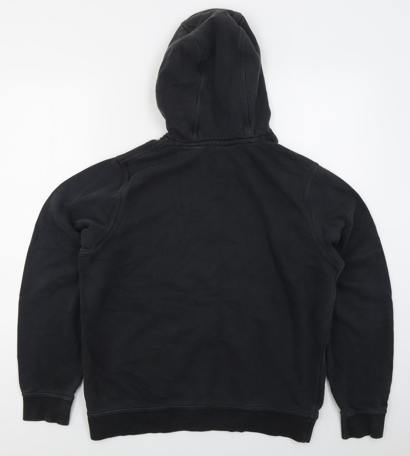 Nike Mens Black  Cotton Pullover Hoodie Size L