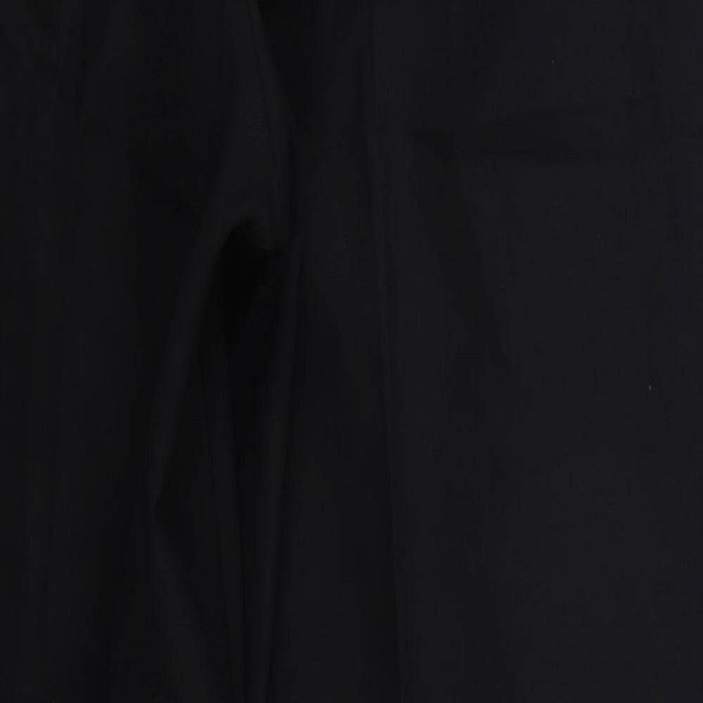 Marks and Spencer Mens Black  Polyester Trousers  Size 36 L30 in Regular Button