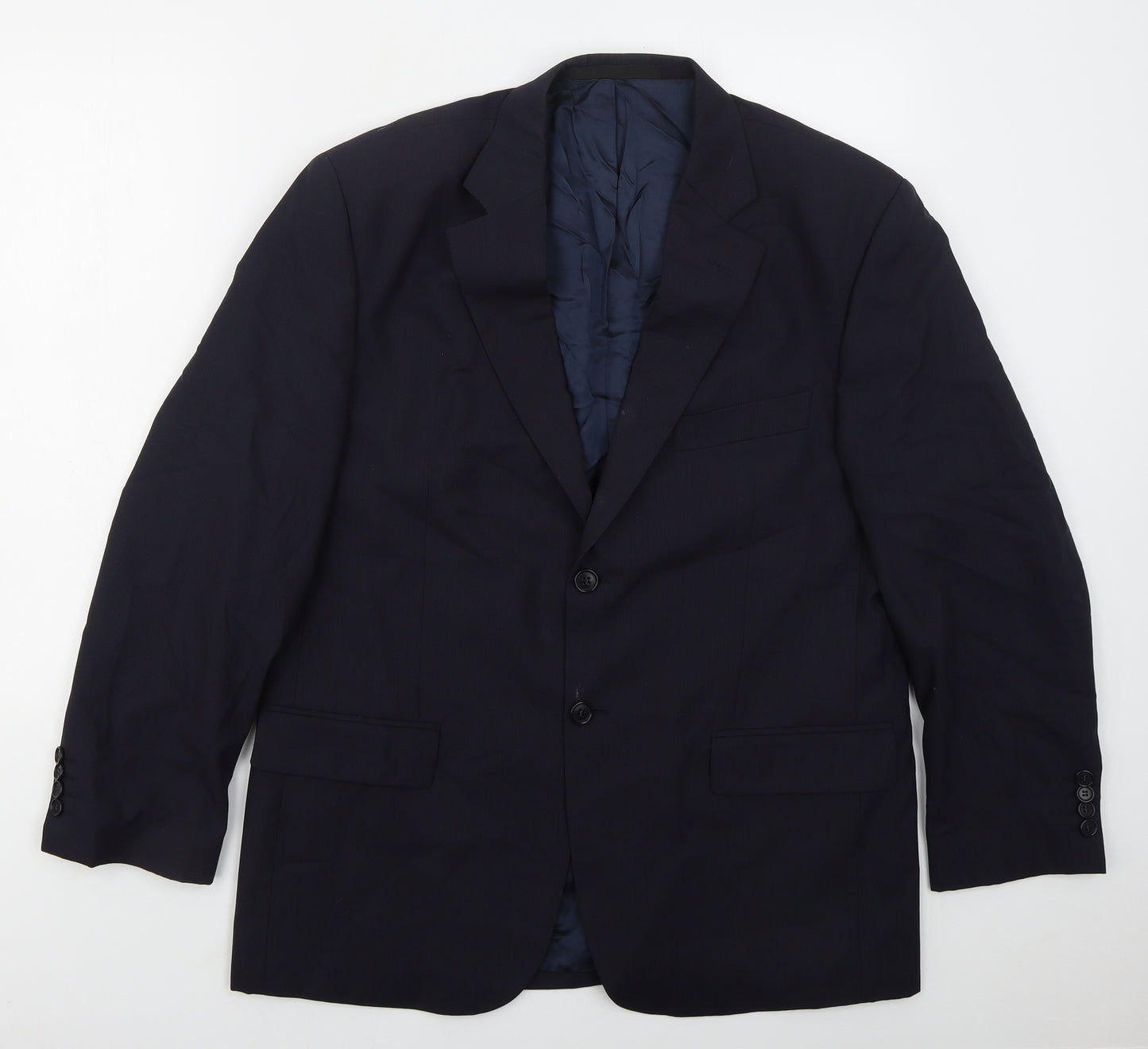 Marks and Spencer Mens Blue  Wool Jacket Suit Jacket Size 42