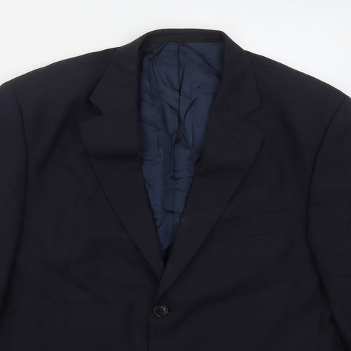 Marks and Spencer Mens Blue  Wool Jacket Suit Jacket Size 42