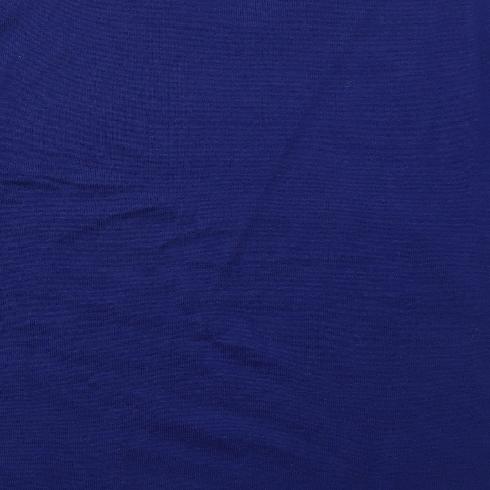TU Mens Blue V-Neck  Acrylic Pullover Jumper Size 2XL