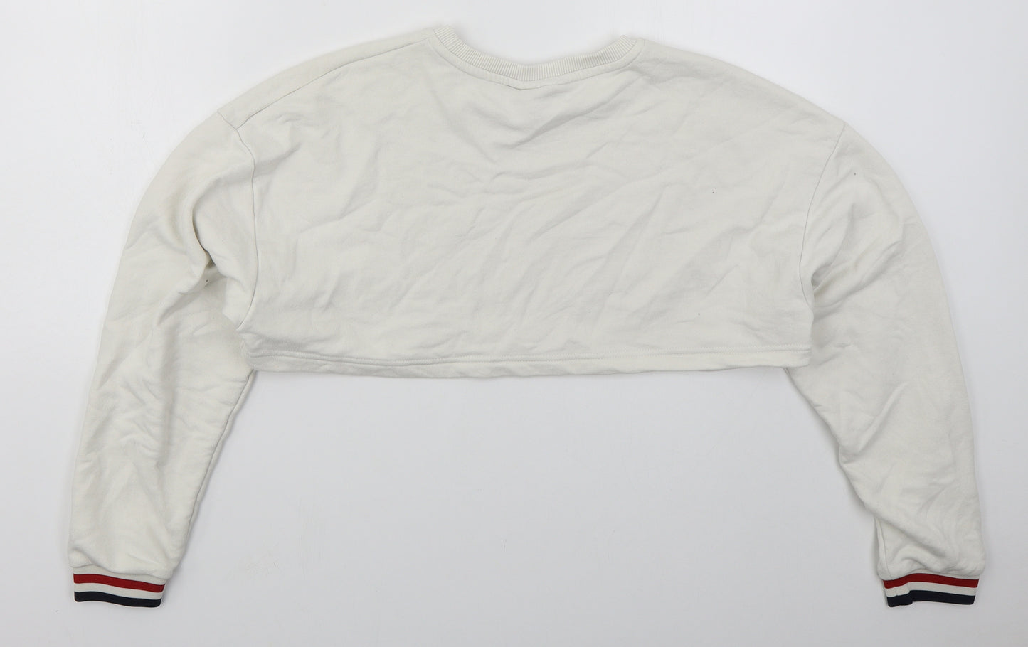 The Couture Club Womens White  Cotton Pullover Sweatshirt Size XS  Pullover