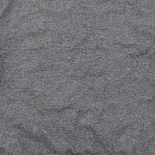Topman Mens Grey V-Neck  Cotton Pullover Jumper Size S