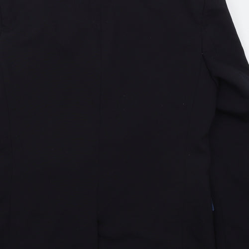 Karl Jackson Mens Blue  Wool Jacket Suit Jacket Size 38