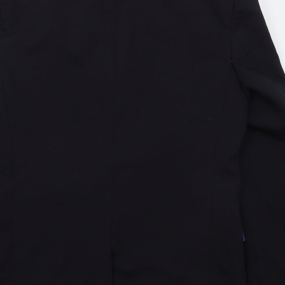 Karl Jackson Mens Blue  Wool Jacket Suit Jacket Size 38