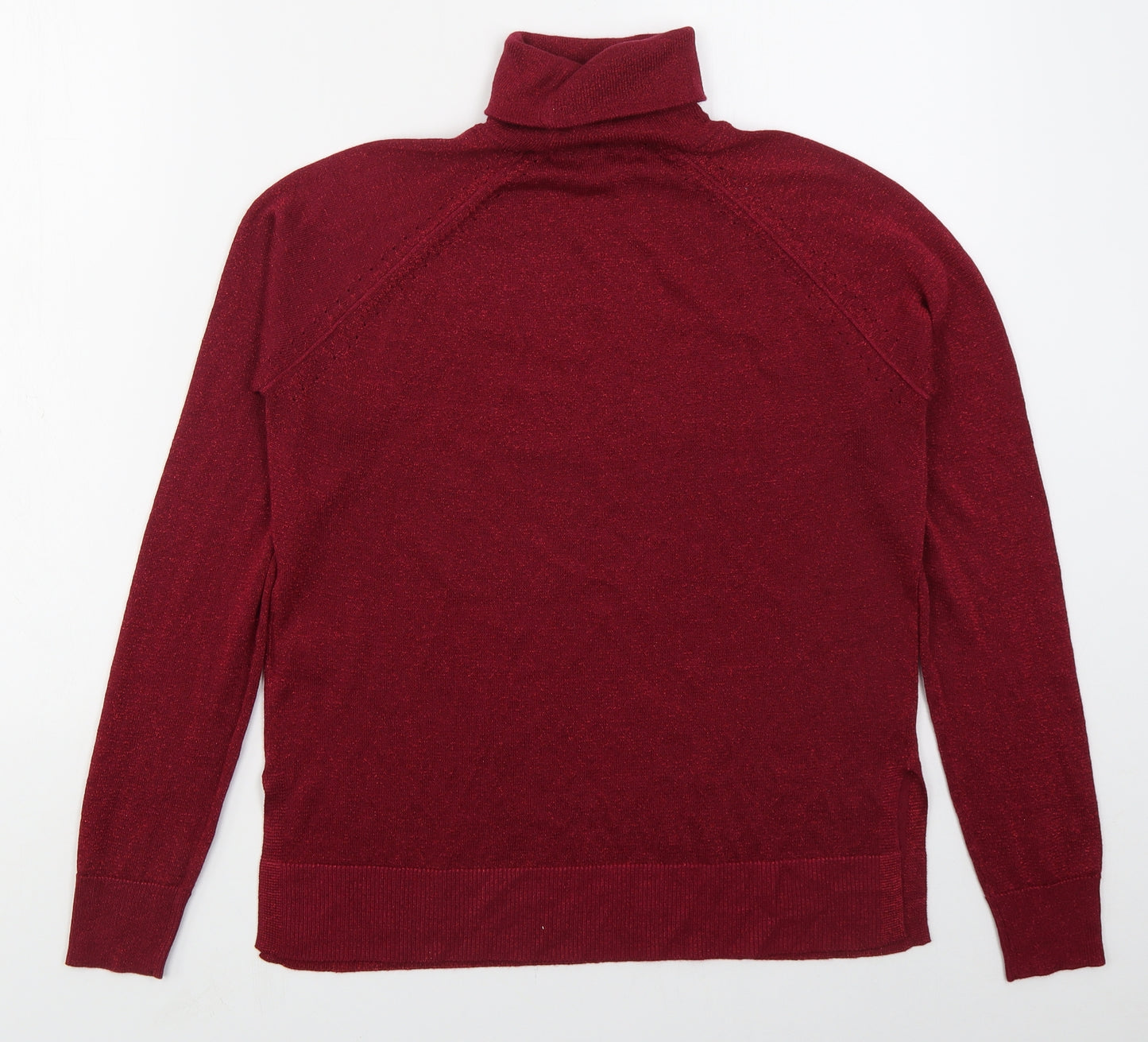 NEXT Womens Pink Roll Neck  Viscose Pullover Jumper Size 8
