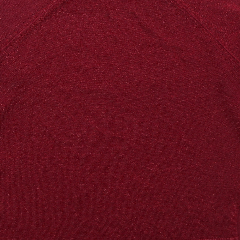 NEXT Womens Pink Roll Neck  Viscose Pullover Jumper Size 8