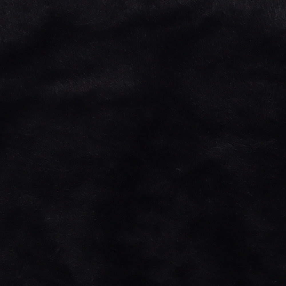 Hepburn Womens Black Round Neck  Nylon Cardigan Jumper Size M