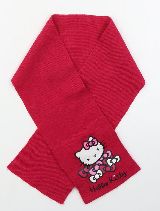 George Girls Pink  Acrylic Rectangle Scarf Scarves & Wraps One Size  - Hello Kitty