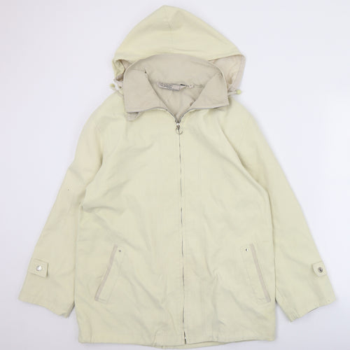 Mountain Pass Womens Ivory   Overcoat Coat Size 12  Zip
