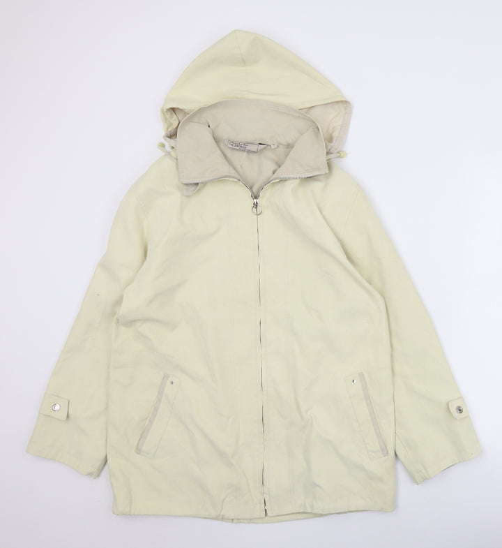 Mountain Pass Womens Ivory Overcoat Coat Size 12 Zip