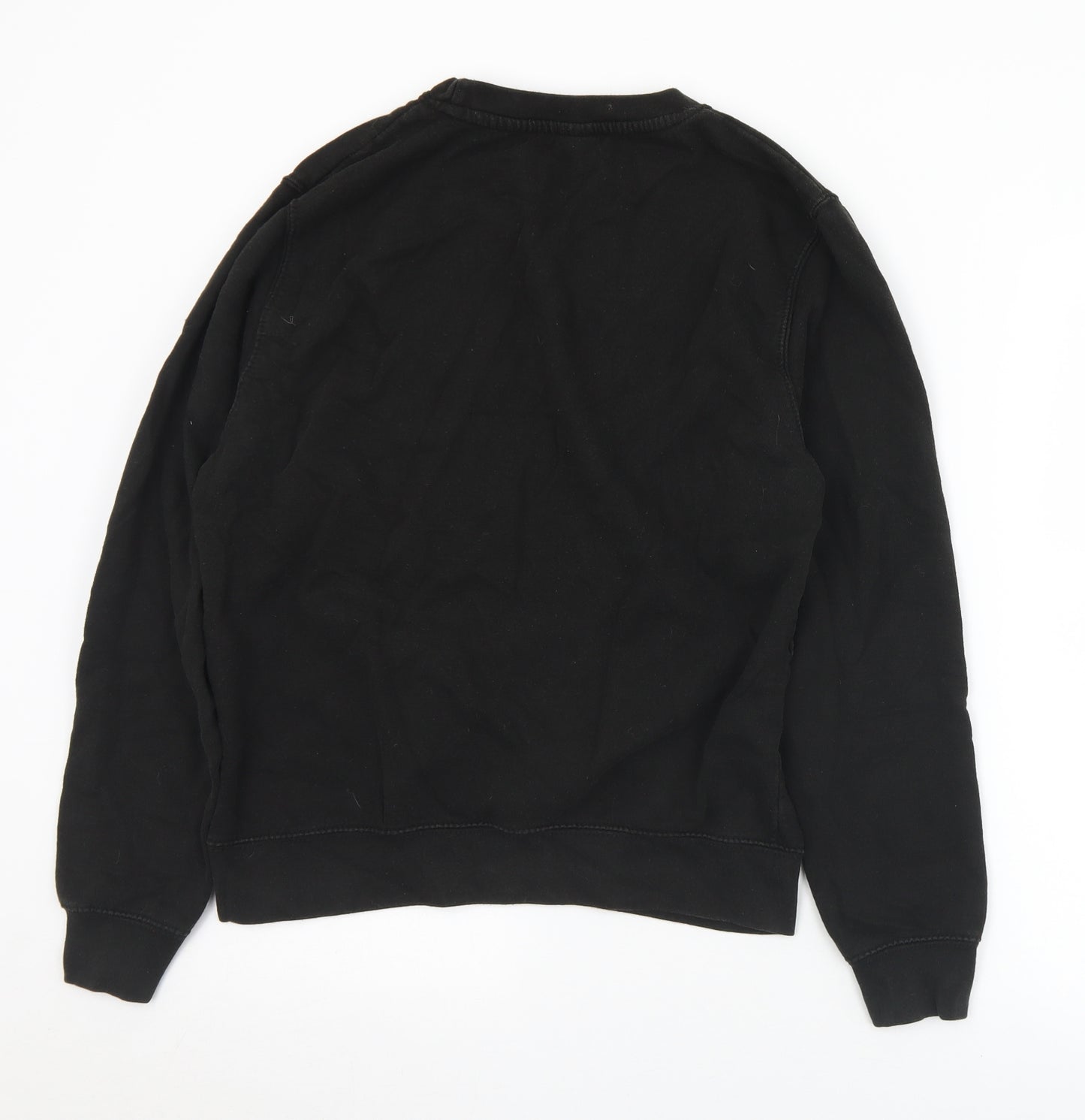 Awdis Mens Black Argyle/Diamond Cotton Pullover Sweatshirt Size S   - Christmas