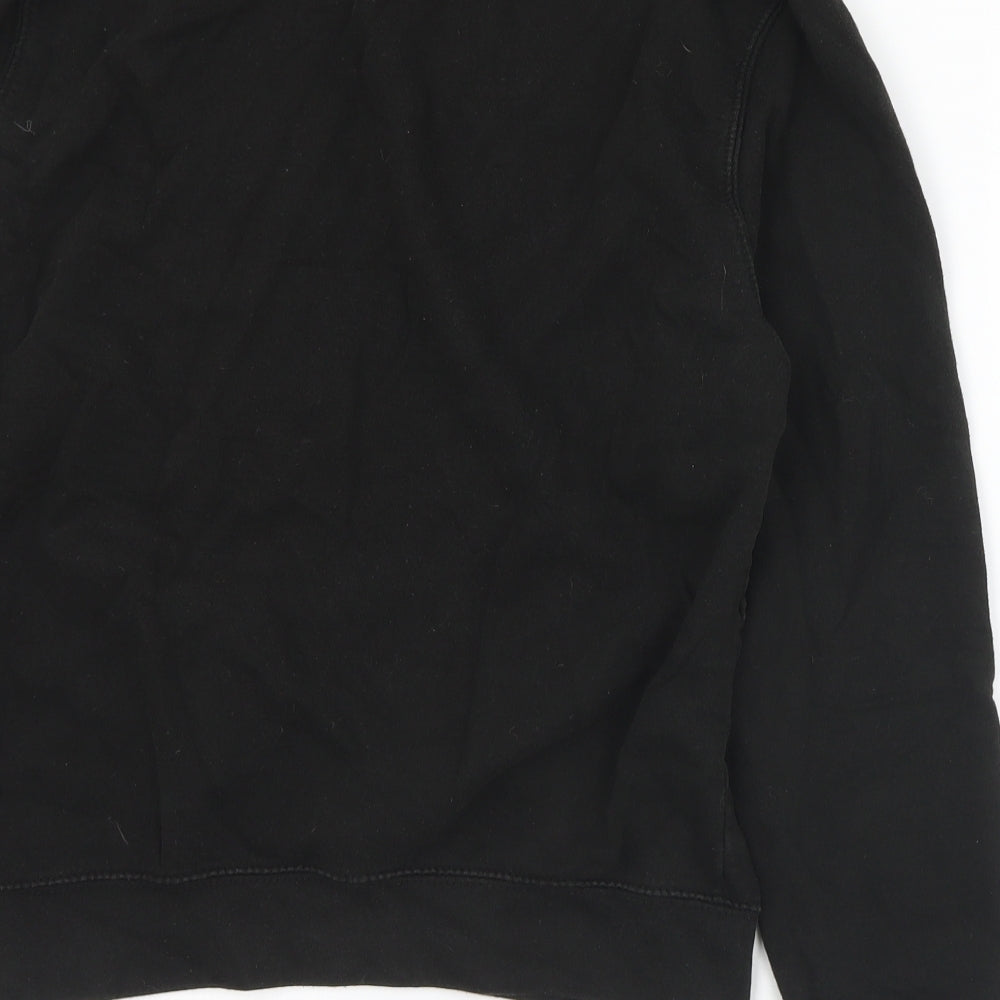 Awdis Mens Black Argyle/Diamond Cotton Pullover Sweatshirt Size S   - Christmas