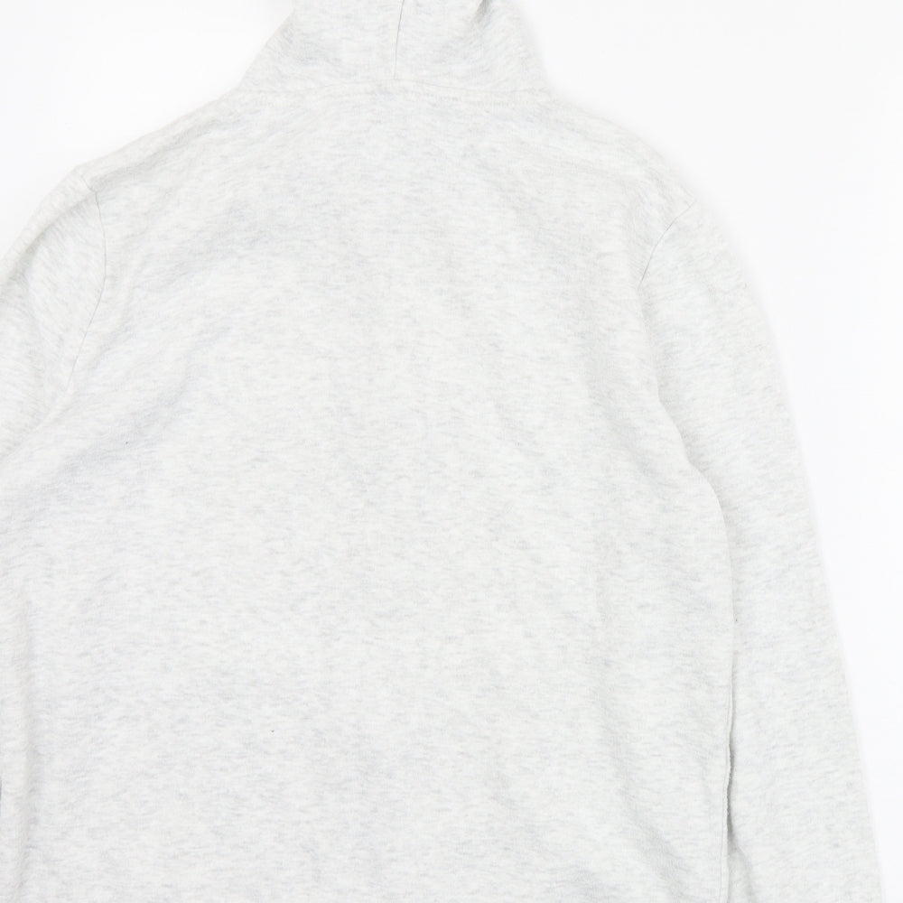 Peacocks Womens Grey  Polyester Full Zip Hoodie Size 16  Zip
