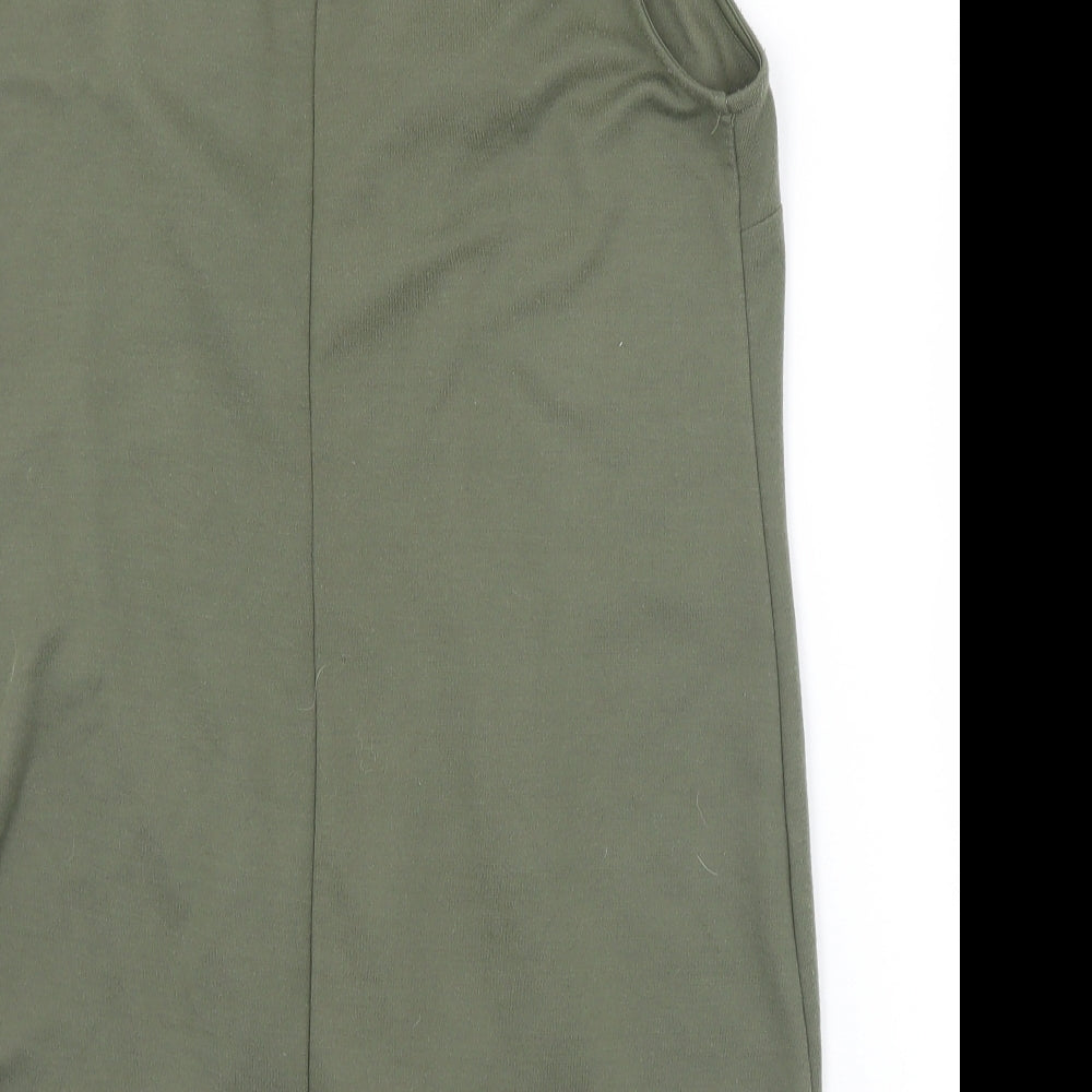 New Look Womens Green Collared  Polyester Cardigan Jumper Size 10