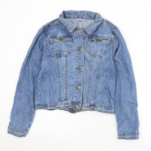 Avenue Womens Blue   Jacket  Size S  Button