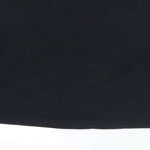 New Look Girls Black  Cotton Pullover Sweatshirt Size 12-13 Years   - Cropped