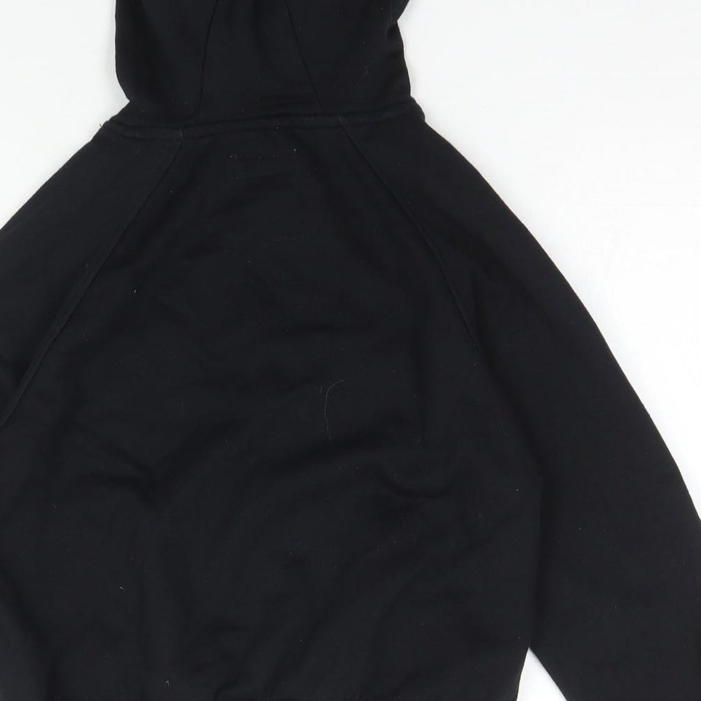 Primark Girls Black  Cotton Pullover Hoodie Size 9-10 Years  Pullover - Brave