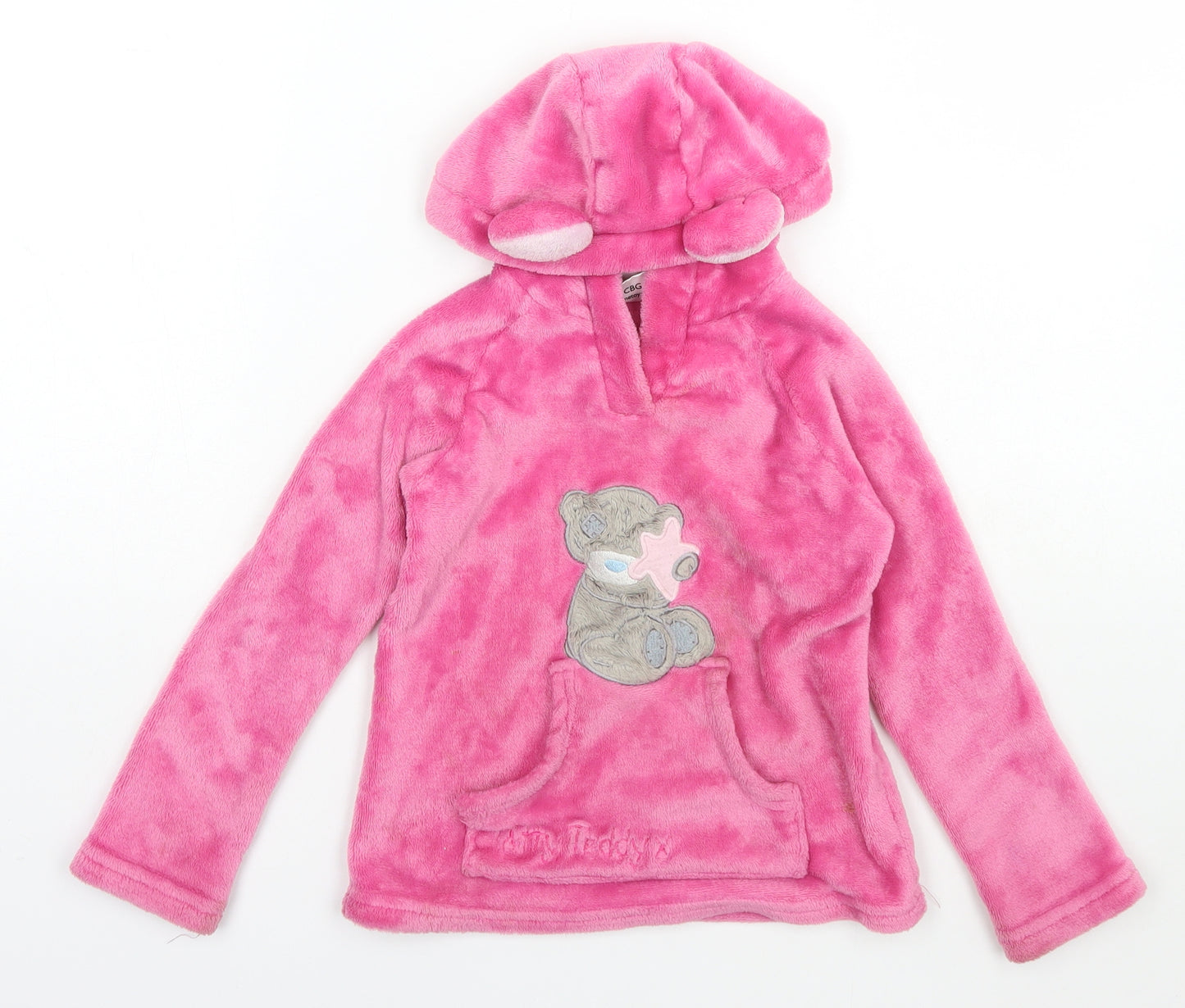 Me To You Girls Pink  Polyester Pullover Hoodie Size 6-7 Years  Pullover